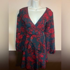 Auguest black and red dress